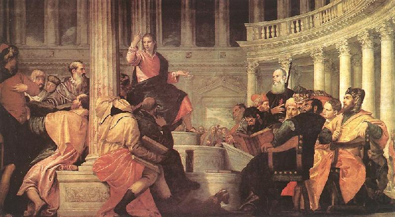 Paolo  Veronese Jesus among the Doctors in the Temple china oil painting image